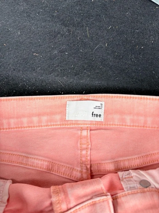 Wilfred Peach-Pink Denim Mini Skirt - Picture 2 of 7
